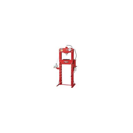 Presse d'atelier - 30 tonnes - cylindre pneumatique réglable latéralement avec treuil intégré_0