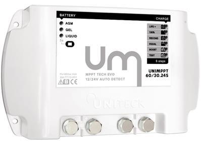 Régulateur de charge solaire 30a mppt 12 et 24v uniteck_0