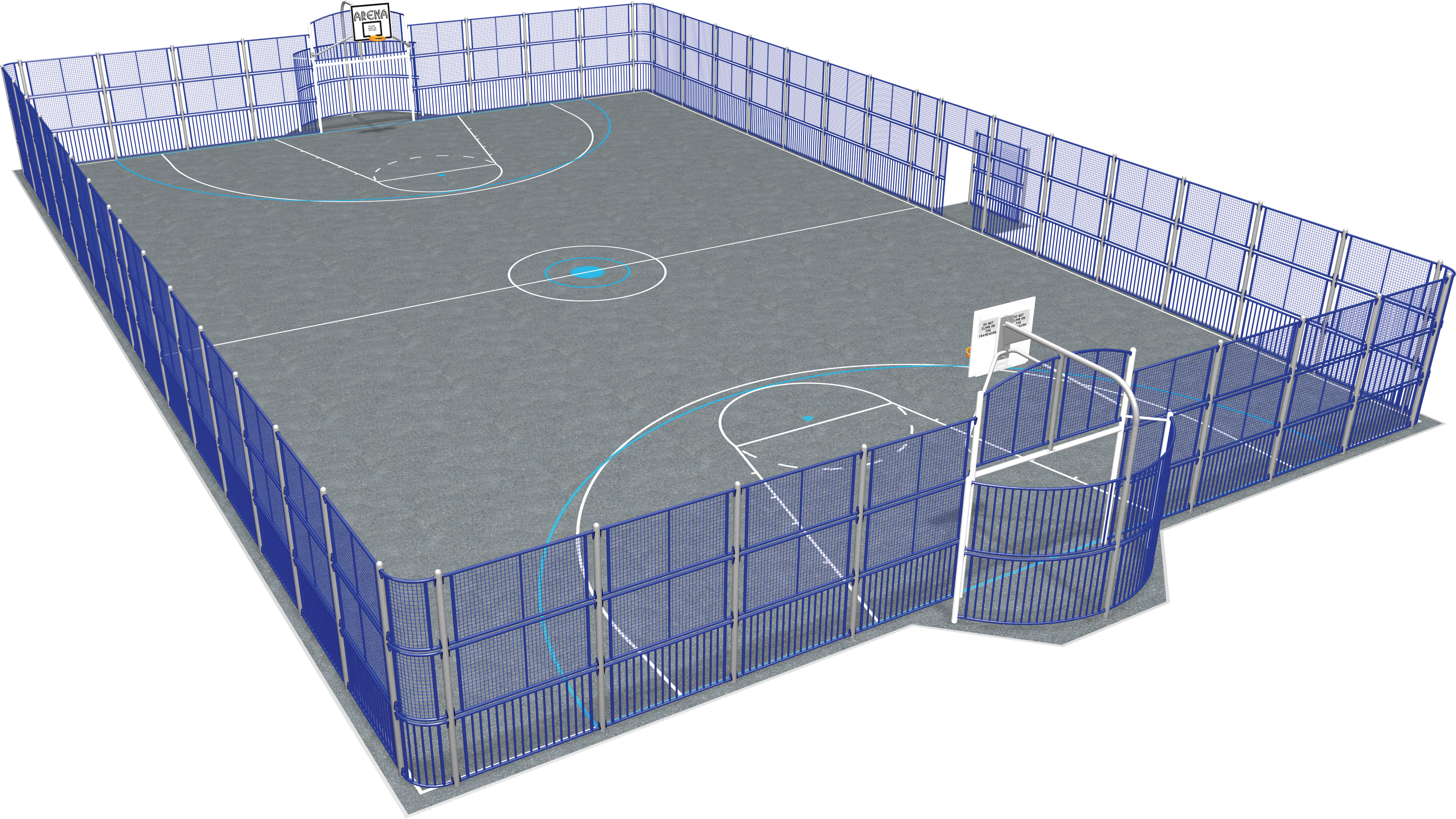 Terrain multisport Arena San Diego 8019762 - Hags - 33,1m de long, 21,4m de large, 6 987kg_0