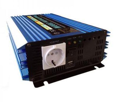 Transformateur / convertisseur de tension 3000W - 12V DC vers 230V AC - Quasi Sinus - Compact et silencieux_0