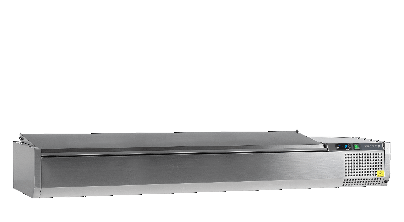 Vitrine réfrigérée GN1/4 TEFCOLD VK33-200 S/S LID_0
