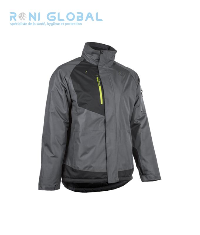 Parka de travail anti-pluie et anti-froid - Polyester enduit PVC - Doublure polaire - 6 poches - YUZU COVERGUARD_0