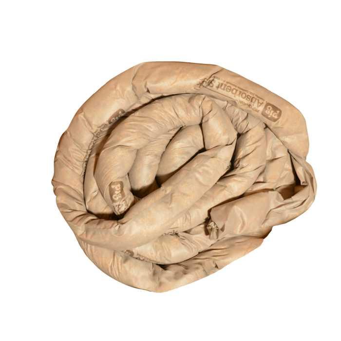 Boudin absorbant tous liquides - Polypropylène non-tissé - Ø 8 cm x 37 m - Pouvoir absorbant jusqu'à 1,54 L/m_0