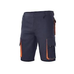 Bermuda multipoches bicolore  marine|orange T.48 Velilla - polyester 8435011416601_0
