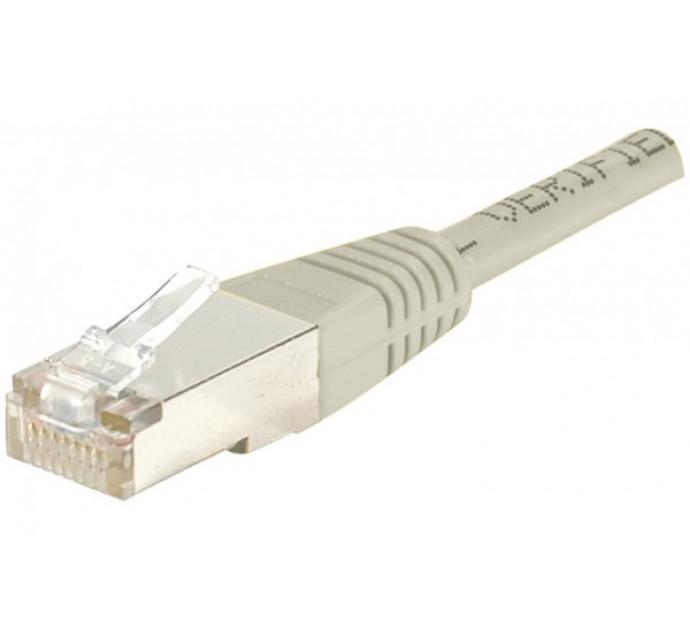 Cordon RJ45 catégorie 6 F/UTP gris - 20 m - Blindé en cuivre avec gaine PVC et garantie 20 ans_0