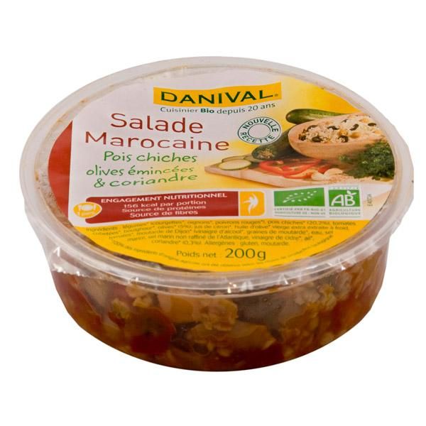 DANIVAL SALADE MAROCAINE 200G PLATS CUISINÉS BIO