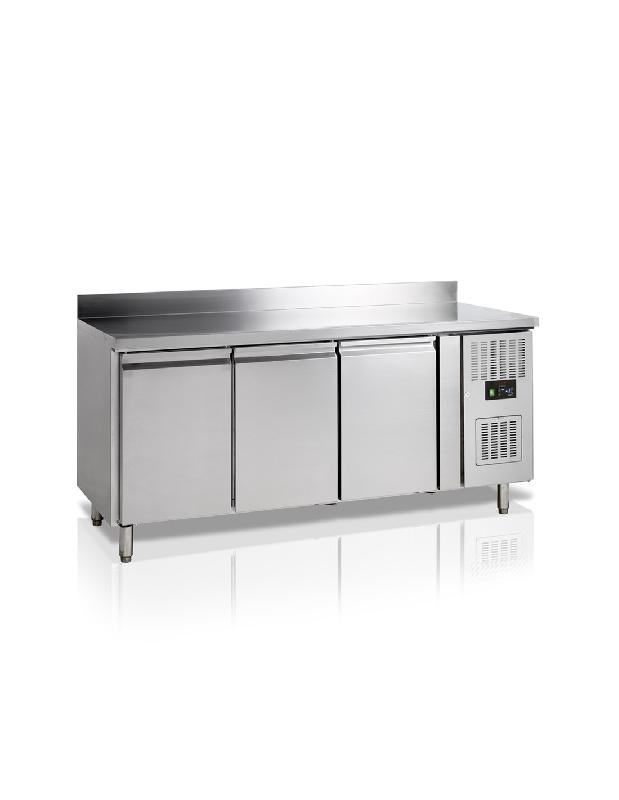 Desserte réfrigérée positive 3 portes - GN1/1 - Inox - 402L - Classe climatique 4 - TEFCOLD_0