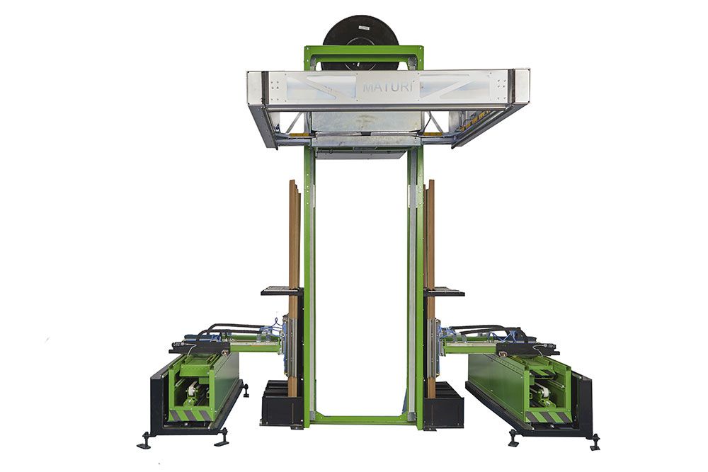 E-maturi - Machines pour cerclage de palettes - Plasticband avec robot applicateur de cornières - Plus de 70 options personnalisables_0