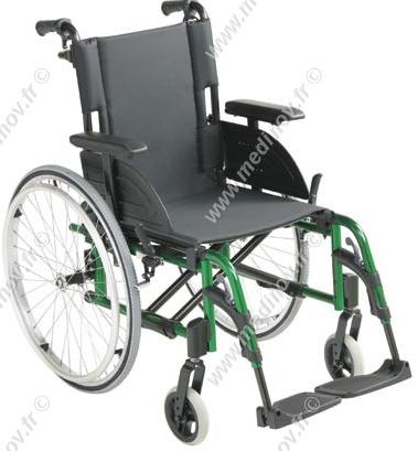 Fauteuil roulant manuel pliant Action 4 - dossier inclinable - double croisillon - roues 24 pouces_0