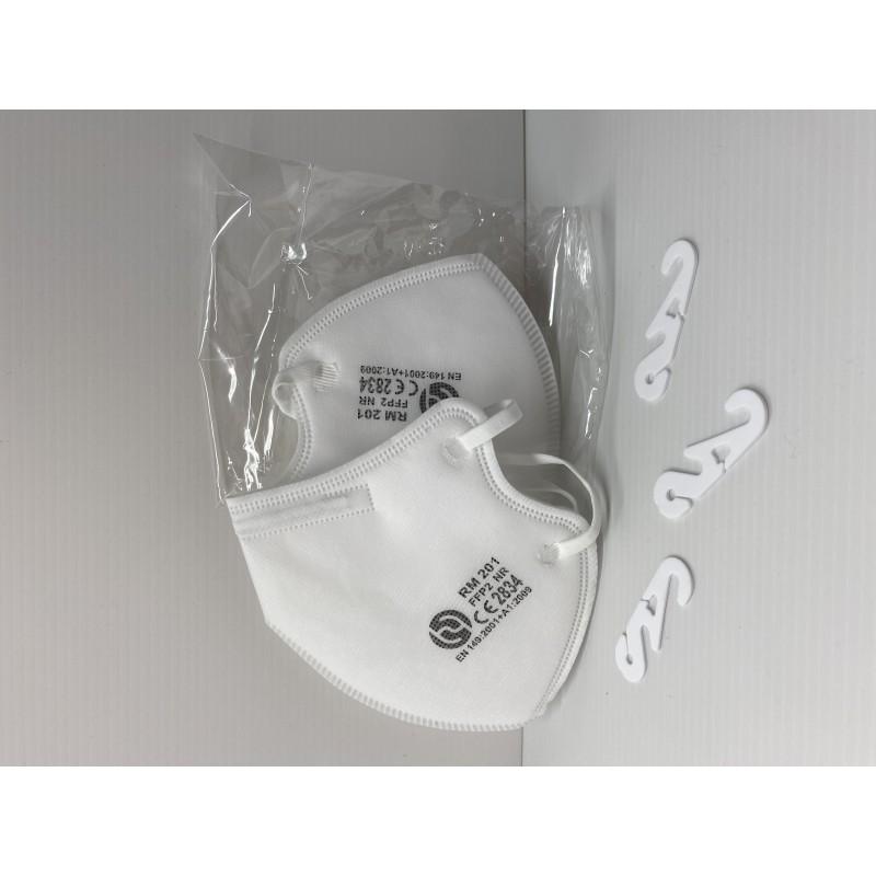Masque FFP2 filtrant - Lot de 2 pièces - RM201 - Jetable et grand confort d'usage_0