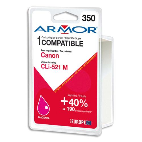 Armor cartouche compatible jet d'encre magenta canon cli-521 b12467r1_0