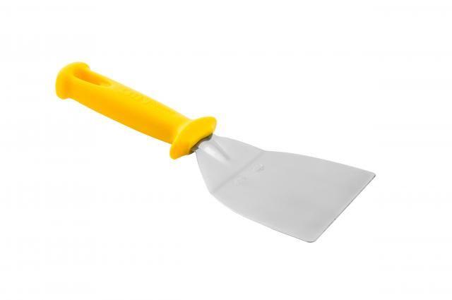 Spatule courbée en inox - largeur 8 cm - Made in Italia_0