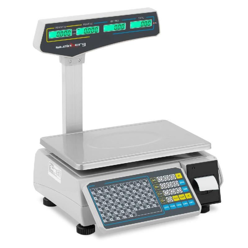Steinberg Systems - Steinberg Systems SBS-EBS-101 Balance de contrôle 30 kg / 15 g avec calcul de prix, étiquettes et écran LCD - Balance industrie_0