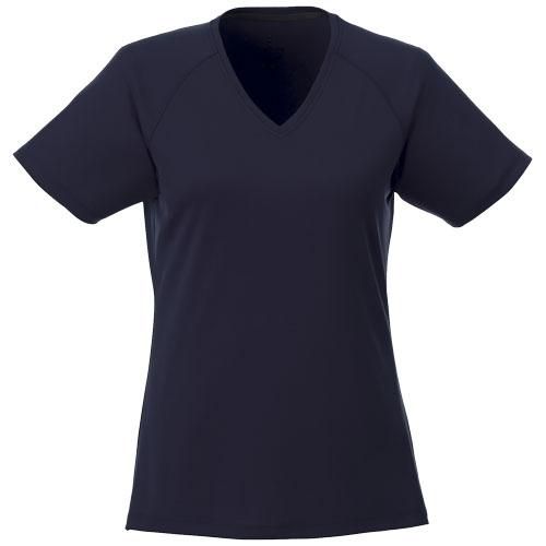 T-shirt Cool Fit manches courtes col V femme Amery - polyester respirant 145 g/m²_0