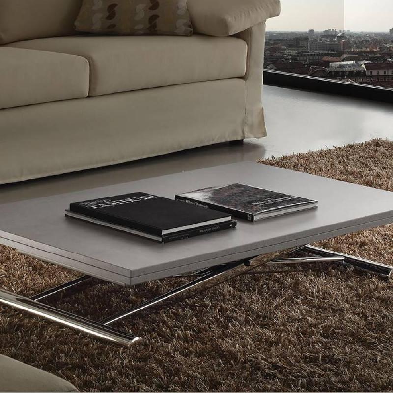 TABLE BASSE RELEVABLE EXTENSIBLE LIFT WOOD GRIS BÉTON 110 X 70 CM_0