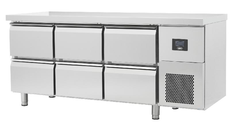 Table réfrigérée inox 6 tiroirs 457 l négative - OZ6GTN_0