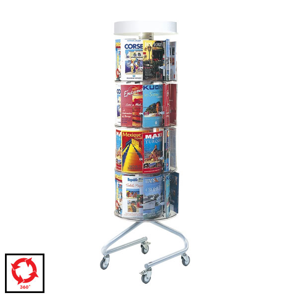 Tourniquet mobile 32 cases à accès latéral - Réf : 106032 - Hauteur 192 cm et base Ø 57 cm_0