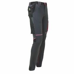 U-Power - Pantalon de travail pour femmes Slim gris violet WORLD LADY Gris / Violet Taille M - M gris 8033546445105_0