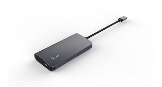 LMP 17104 - Hub & Concentrateur USB 3.2 Gen 1 Type-C - 5000 Mbit/s - Aluminium Gris_0