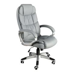 AC ANGEL CERDA Angel Cerdá Fauteuil de bureau pivotante en simili-cuir gris 4154C 64 x 72 x 113 - gris fourrure 8435631032267_0