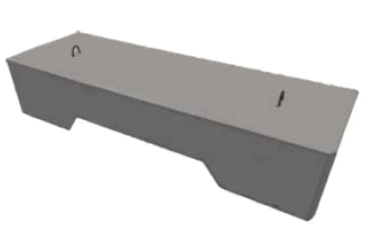 Bloc béton anti-intrusion avec passage de fourches - Sécurité des piétons - Référence BB-225-45-PF - 2 hauteurs disponibles_0