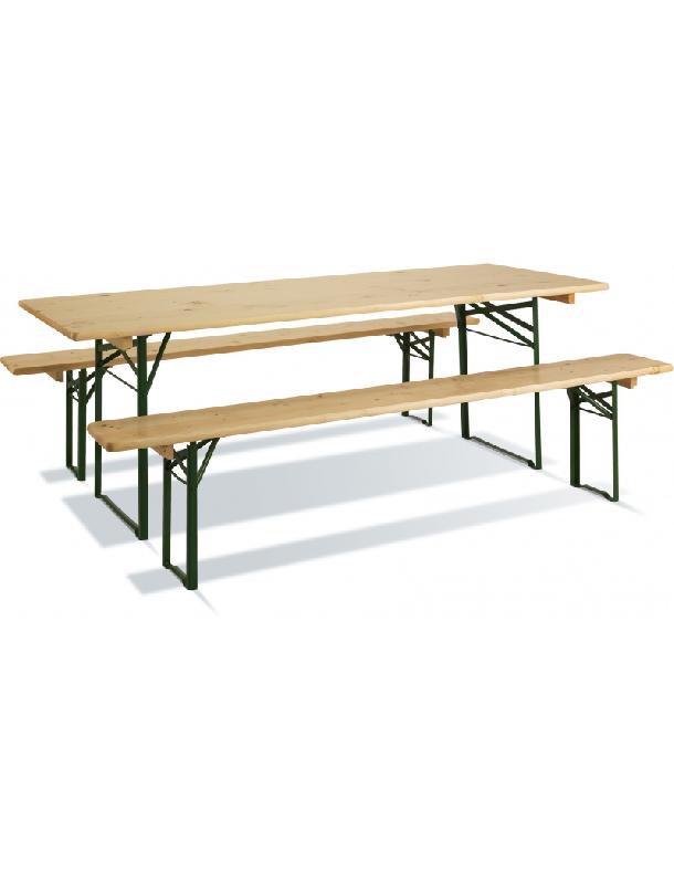 BURGER JARDIPOLYS SET PLIANT BANQUET 80 TABLE + BANCS