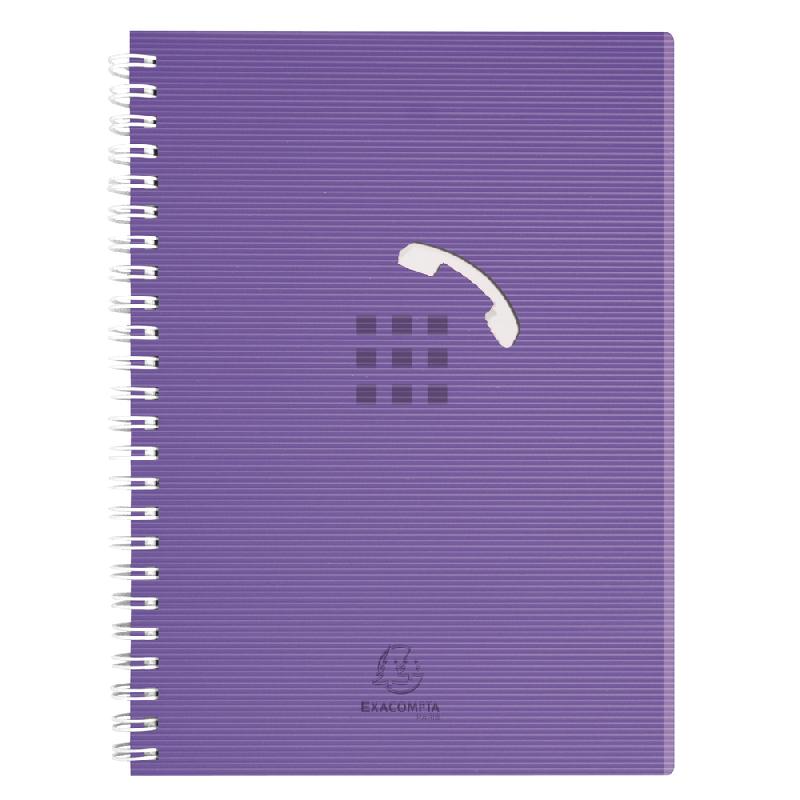 CARNET D'ADRESSES LINICOLOR 15 X 21 CM - COULEURS ASSORTIES - LOT DE 5