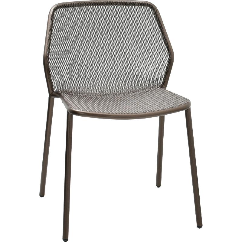 Chaise de restaurant DARWIN EMU en acier - Extérieur - Référence 0412003141MAR_0