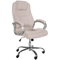 CLP Fauteuil de bureau XL Apoll Tissu Crème - beige textile 191690604_0