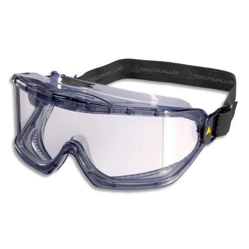 Delta plus lunette masque galeras incolore polycarbonate à usage court, ajustable anti-rayures et reflets_0