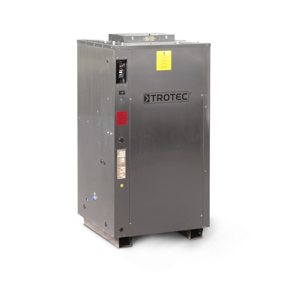 Déshumidificateur industriel DH 150 BX ES - inox avec pompe de relevage intégrée et capacité de 300L/24h_0
