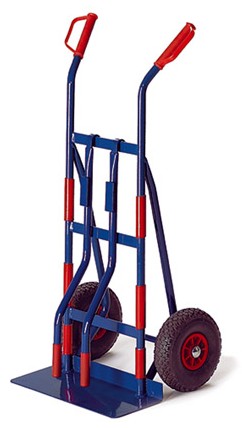 Diable de manutention pour charges fragiles - 250kg - Roues caoutchouc ou pneumatiques - Garantie 10 ans_0