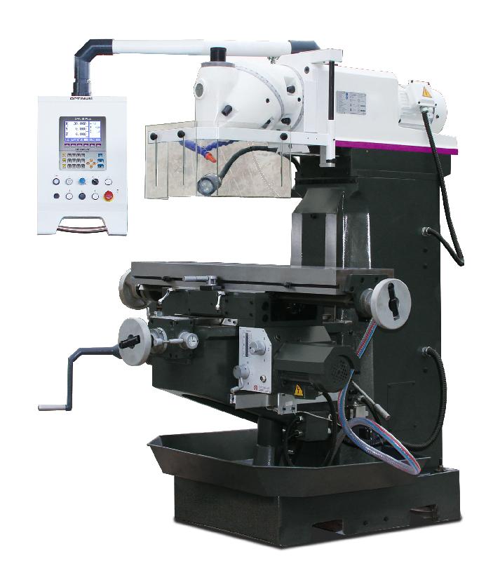 Fraiseuse universelle type Huron X 600 mm Y 270 mm Z 380 mm avance mécanique longitudinale tranversale ISO40 Optimill MT100_0