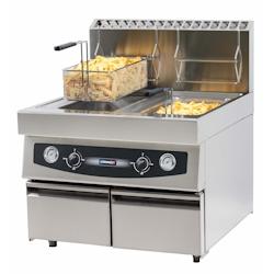 Friteuse gaz à poser avec vanne de vidange  2 x 17 litres CFGV172 Casselin - CFGV172_0