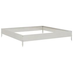 Helloshop26 - Jardinière bac lit surélevé plantes fleurs terrasse jardin de jardin 100 x 100 x 18,5 cm acier inoxydable Argent 02_0039261 - 3000218_0