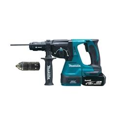 Makita Perforateur Burineur Sds Plus Brushless 2j Dhr243rtj - Avec 2 Batteries 18 V, Mandrin Interchangeable Et Coffret Makpac - DHR243RTJ_0