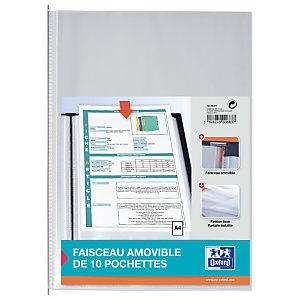 Pochettes Perforées Oxford A4 - Lot De 10, PVC Lisse, Capacité Extensible | Protection Documents