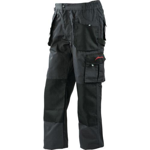 PANTALON DE TRAVAIL ALLROUND BLACK COLORIS GRIS-NOIR TAILLE 2XL - ALBATROS