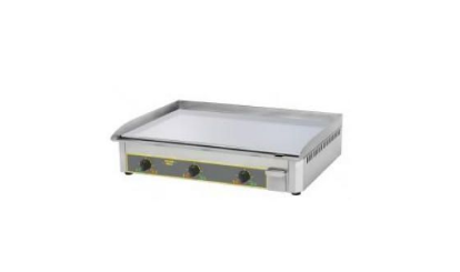 Plancha 400V acier émaillé - 90x40x1cm - 3 zones de cuisson indépendantes - ROLLER GRILL_0