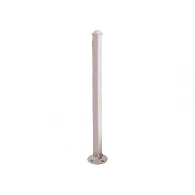 Potelet inclinable en acier Ø76 mm - Pommeau Agora - Mémoire de forme 45°_0