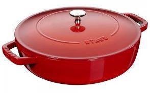 Sauteuse avec Chistera Drop-Structure Staub en fonte émaillée - Ø24 cm - Fabrication française_0