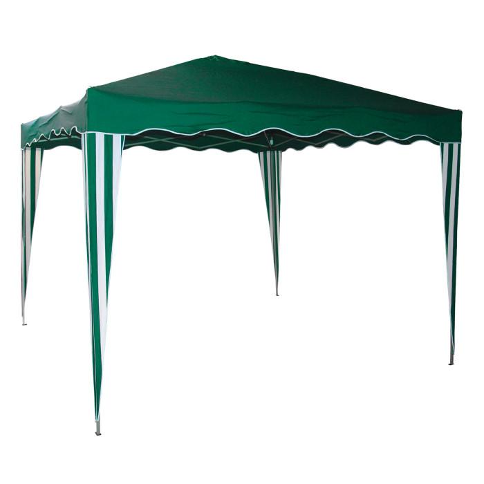 Tonnelle / pavillon pliable en aluminium vert 300 x 300 x 260 cm_0