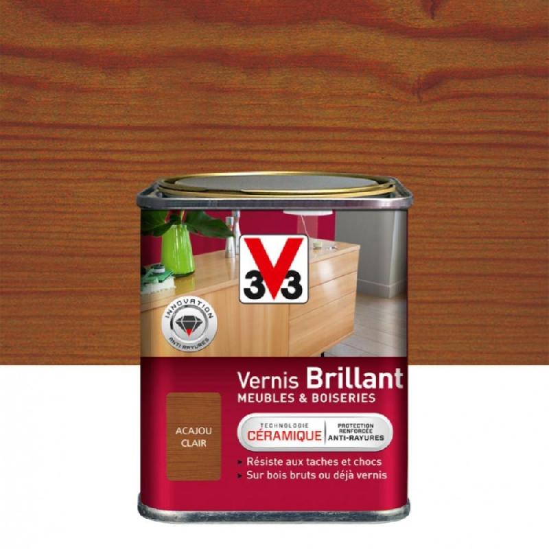 Vernis meuble et objet V33 - Acajou clair brillant - 0.25l_0