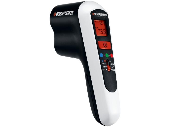 Black & Decker TLD100-XJ - Détecteur de fuites thermiques avec écran LCD - Indicateur lumineux et réglage sensibilité_0