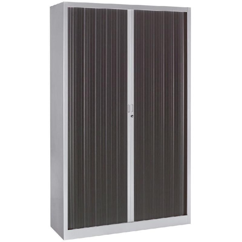 ARMOIRE MÉTAL CLASSTOUT COLOR - A RIDEAUX - L. 120 X H. 198 CM - CORPS ALUMINIUM  - RIDEAUX ANTHRACITE