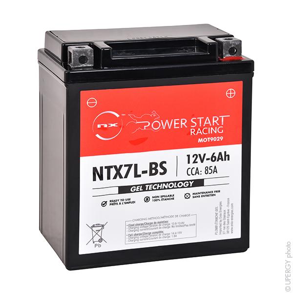 BATTERIE MOTO GEL YTX7L-BS / FTX7L-BS / NTX7L-BS 12V 6AH_0