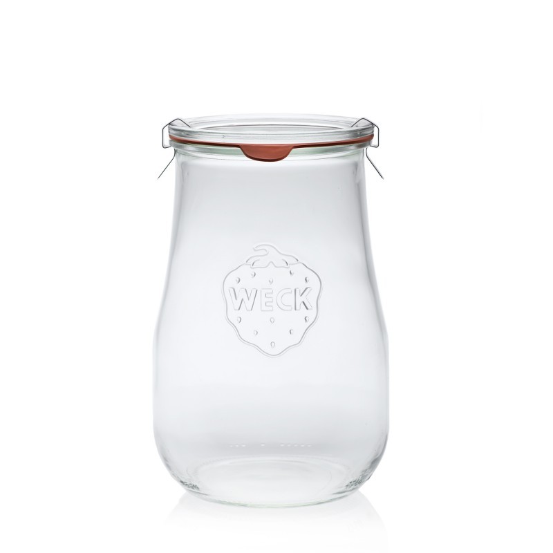 Bocaux en verre WECK - Corolle 1750 ml Ø 100 mm NU - WN000092 - Adaptés à la stérilisation et pasteurisation_0