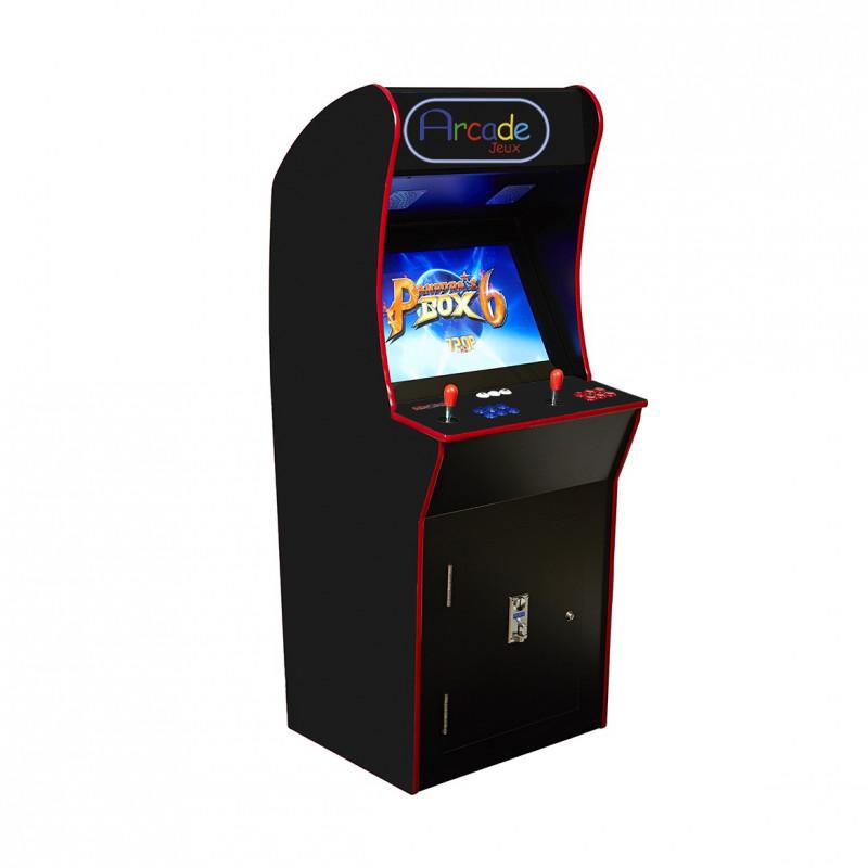 Borne arcade premium René Pierre - 1251 jeux - Écran LCD 26 pouces - Design bois MDF_0