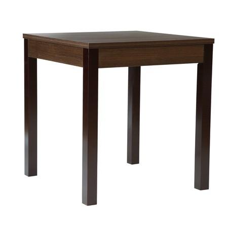 BRUXELLES Table Wengé d'intérieur et extérieur - 700x700x750 mm - 18 kg - Mange debout - Livrée démontée_0