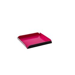 Carrés rainés noir/fuchsia 22 x 22 + 2 cm (50 unités) - GVB/22NF_0